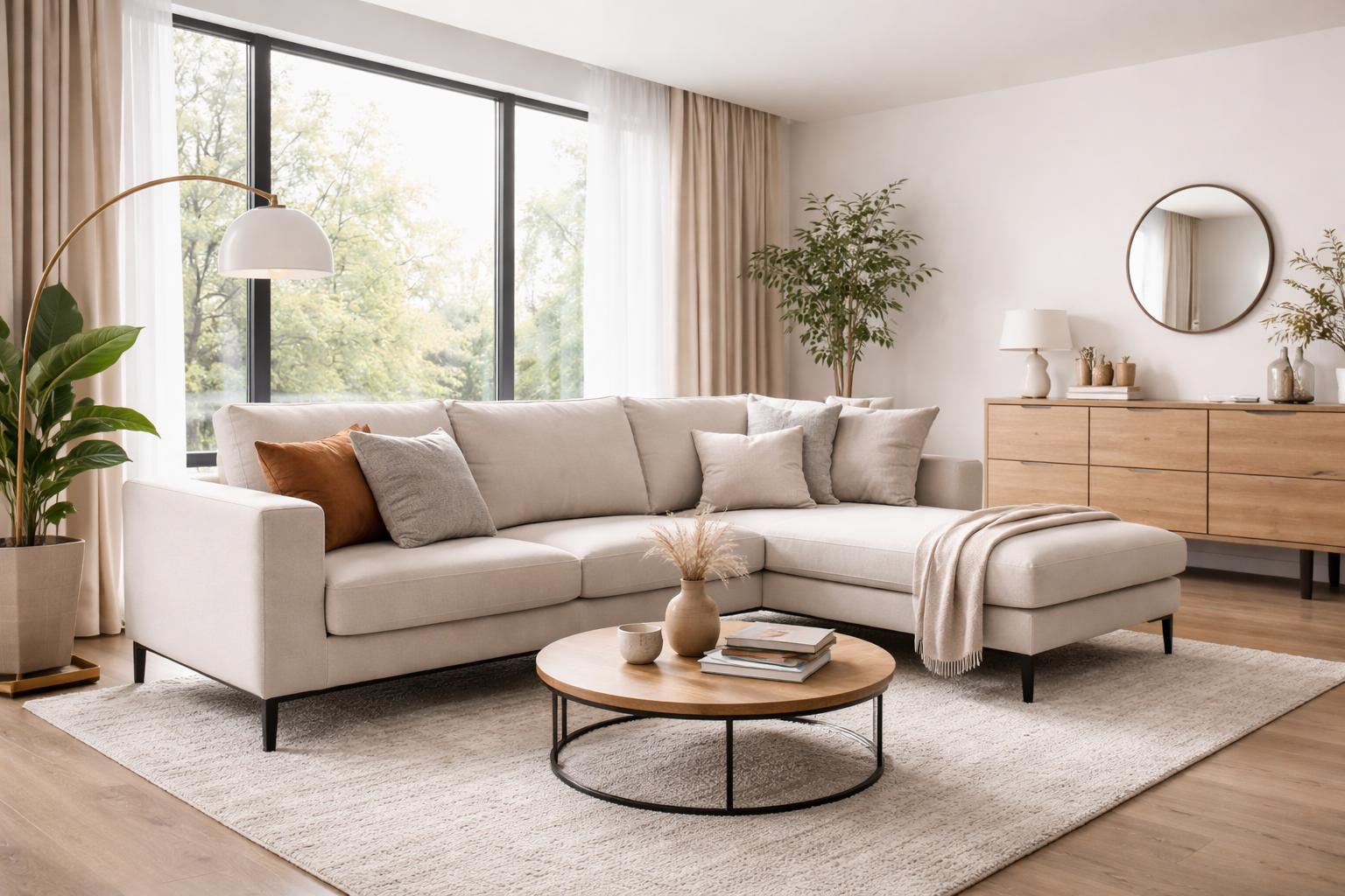 Canapele pentru living modern: cum alegi corect dimensiunea si tapițeria