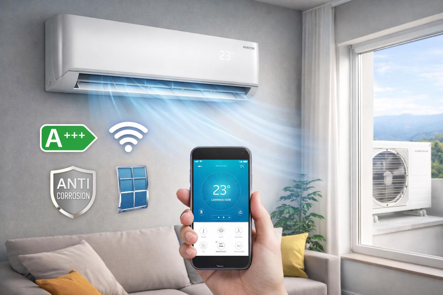 Aer condiționat cu inverter: când merită și ce să urmărești la specificații